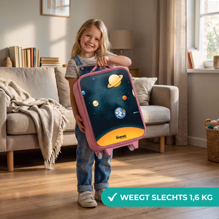 Kinderkoffer - Roze - Planeten van het zonnestelsel — 2