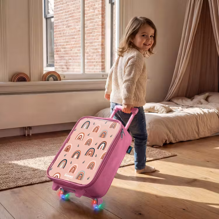 Kinderkoffer - Roze - Roze regenbogen patroon — 3