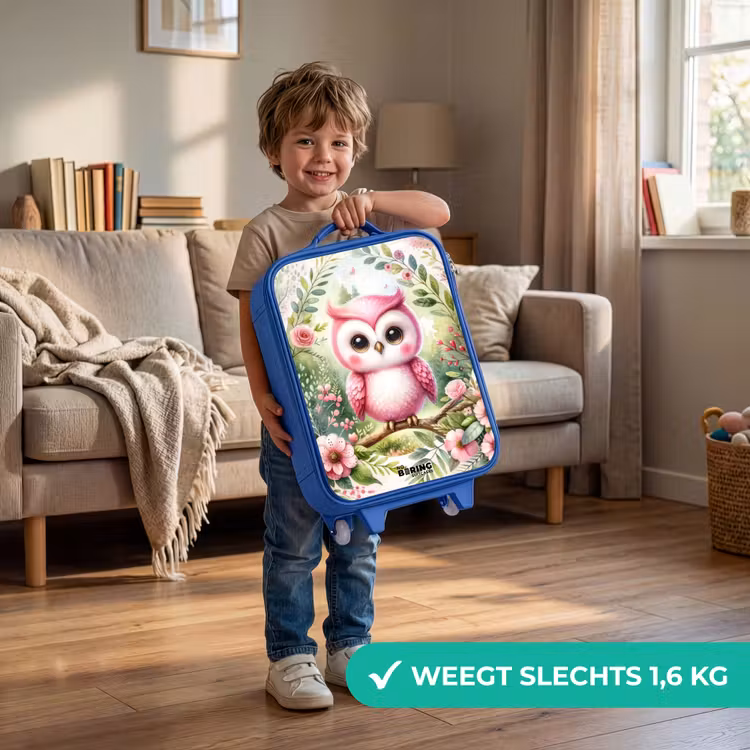 Kinderkoffer - Blauw - Roze Rafaël — 2
