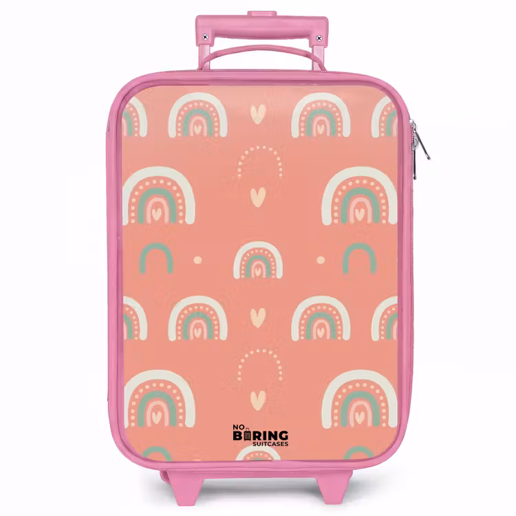 Kinderkoffer - Roze - Koraal kleurenbogen — 1