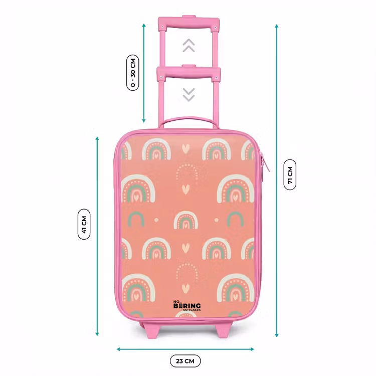 Kinderkoffer - Roze - Koraal kleurenbogen — 6