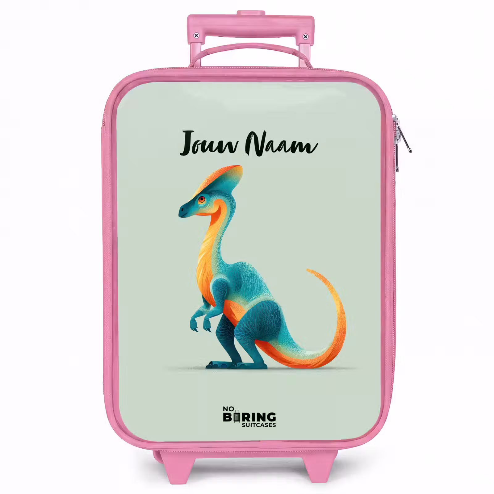 Kinderkoffer - Roze - Dino - Blauw - Dier — 1