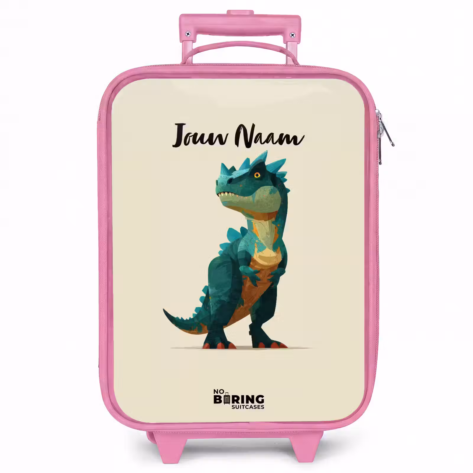 Kinderkoffer - Roze - Dino - Dier - Groen — 1