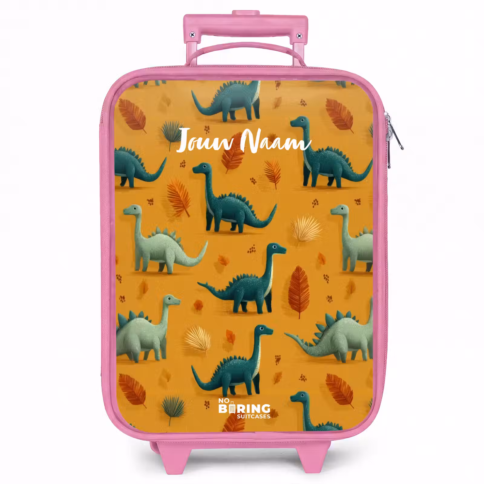 Kinderkoffer - Roze - Dino - Dieren - Patroon — 1