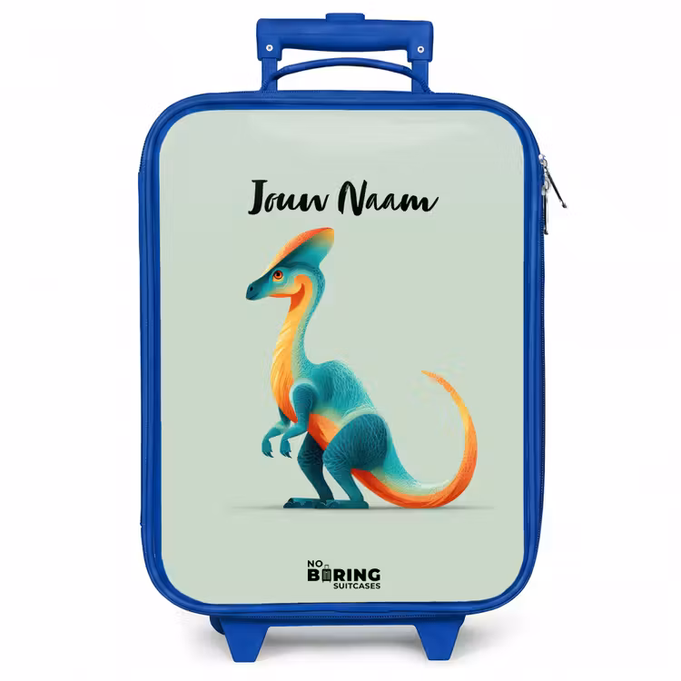 Kinderkoffer - Blauw - Dino - Blauw - Dier — 1