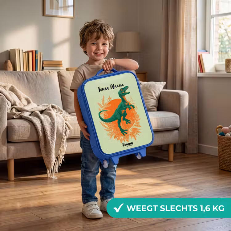 Kinderkoffer - Blauw - Dino - Natuur - Groen — 2