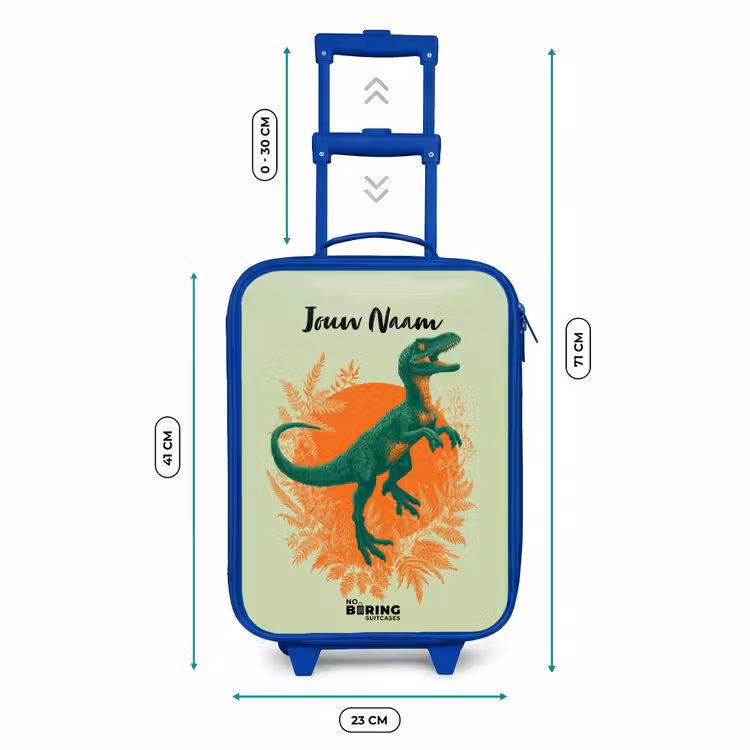Kinderkoffer - Blauw - Dino - Natuur - Groen — 6