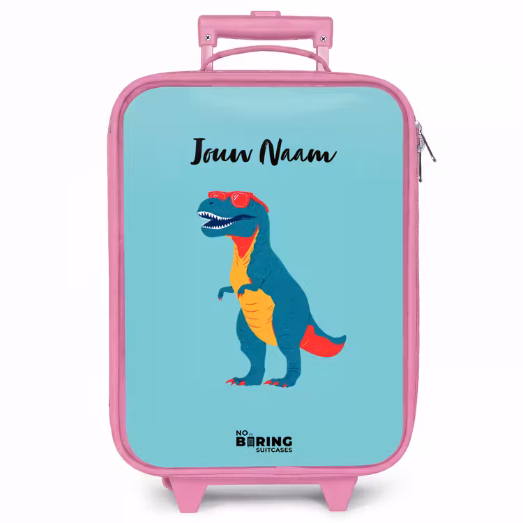 Kinderkoffer - Roze - Dino - Dier - Zonnebril — 1