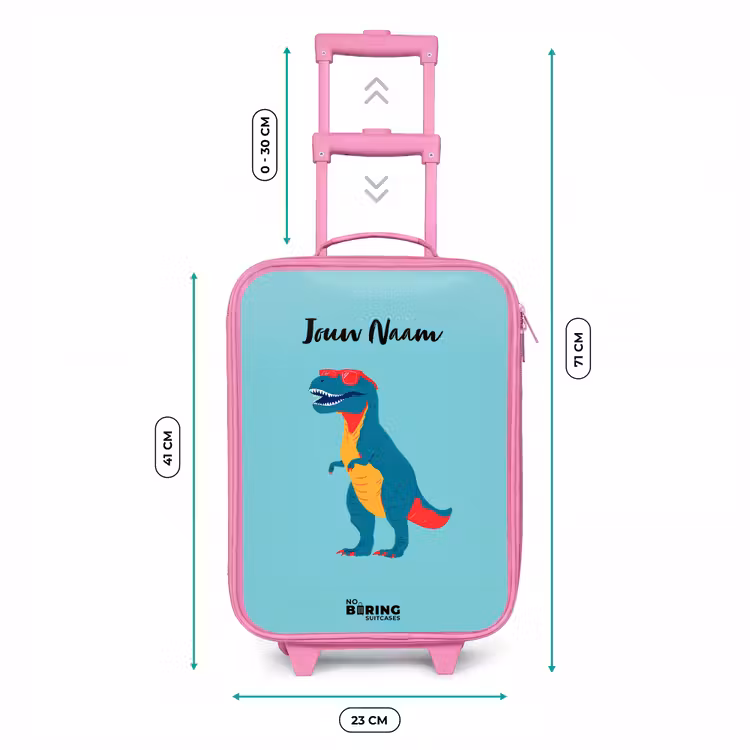 Kinderkoffer - Roze - Dino - Dier - Zonnebril — 6