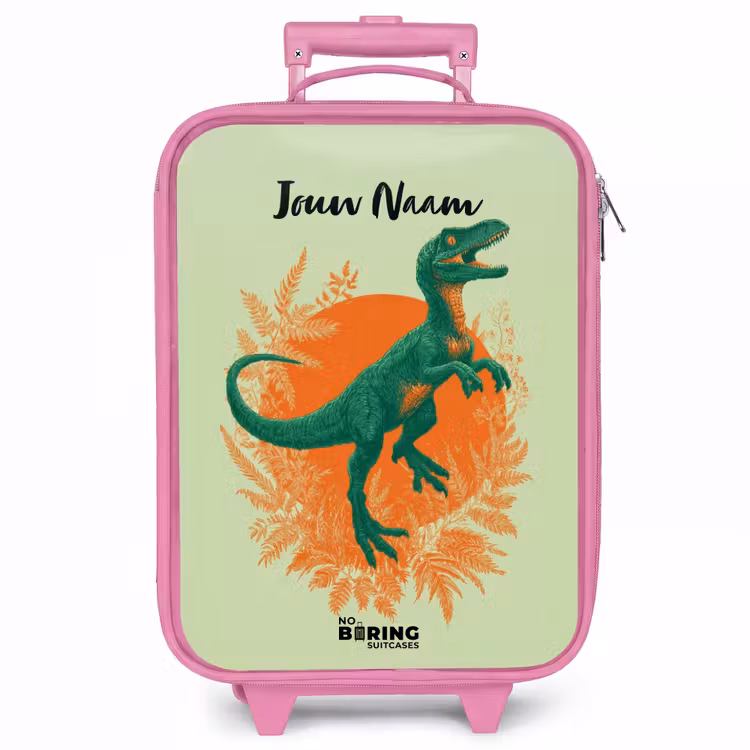 Kinderkoffer - Roze - Dino - Natuur - Groen — 1