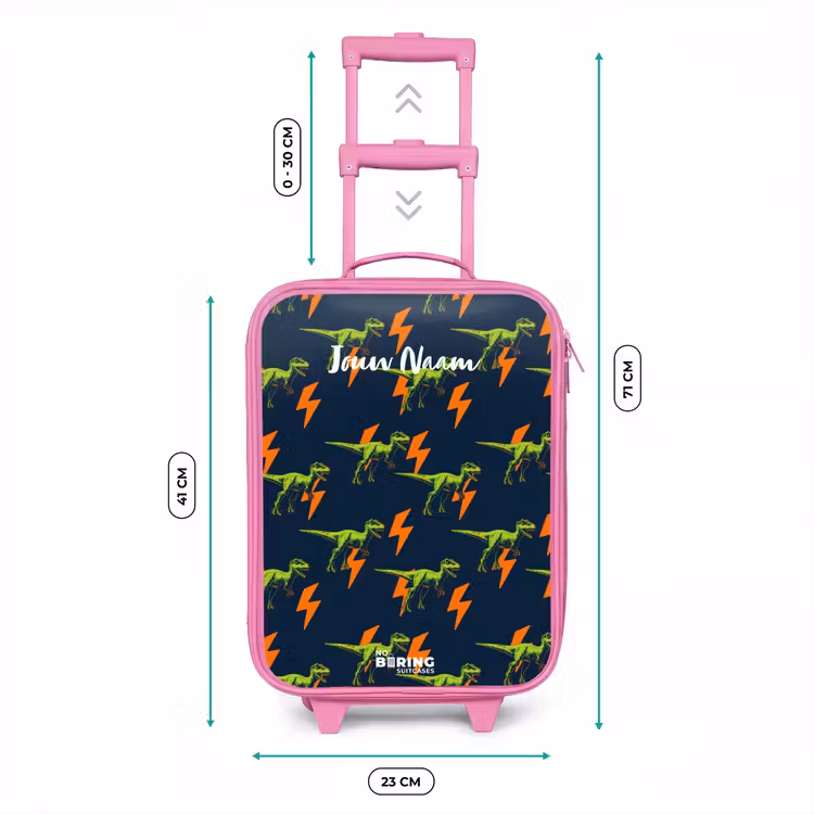 Kinderkoffer - Roze - Dinos - Bliksem - Dieren - Blauw — 6