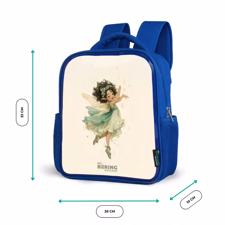 Kinderrugzak met naam - Blauw - Dansende bosfee — 6