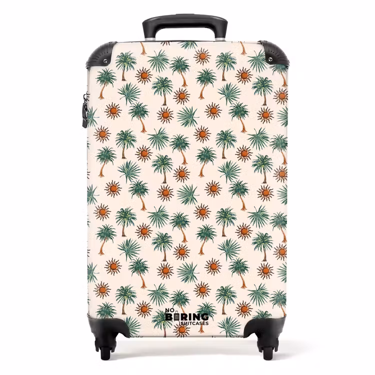 Koffer - Palmbomen en zonnetjes print — 1