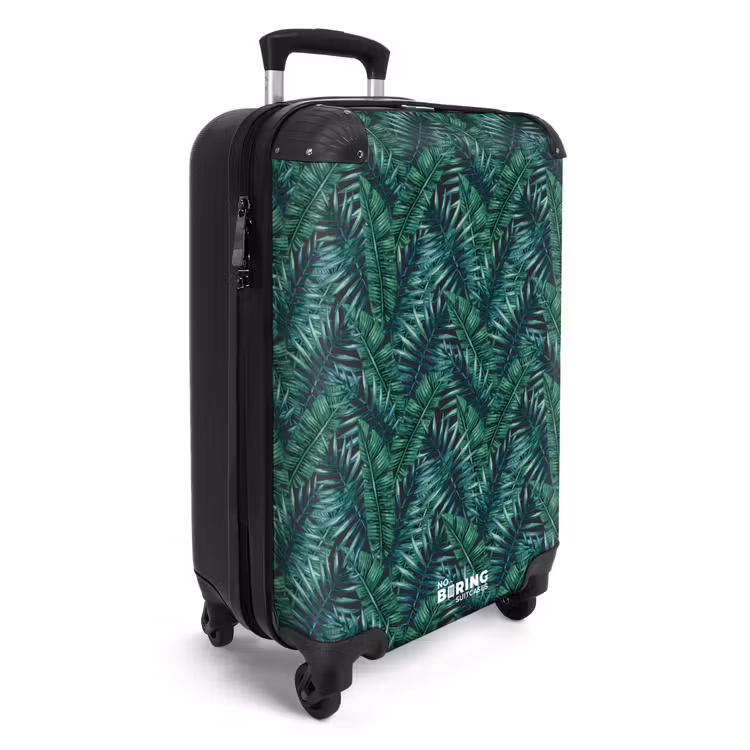 Koffer - Palm bladeren patroon groen — 2