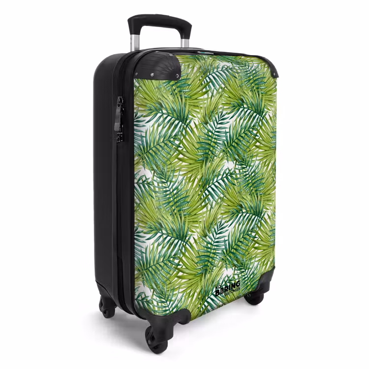 Koffer - Palm bladeren patroon licht groen — 2