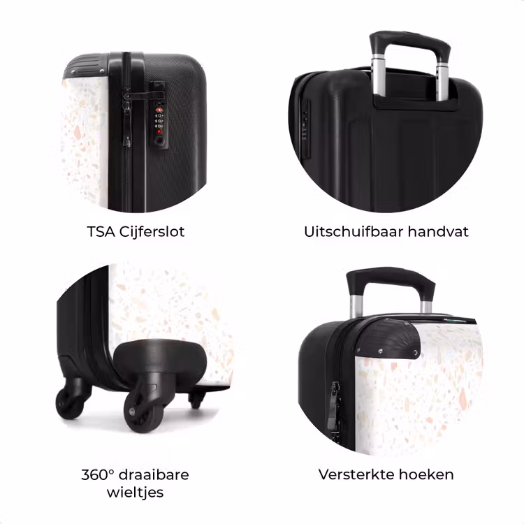 Koffer - Terrazzo patroon perzik — 7