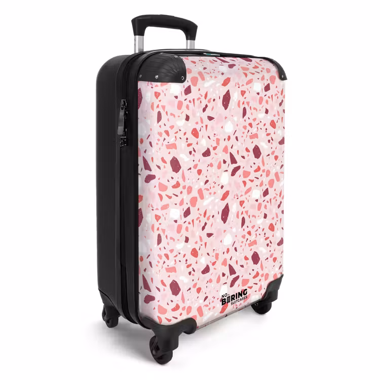 Koffer - Terrazzo patroon roze — 2