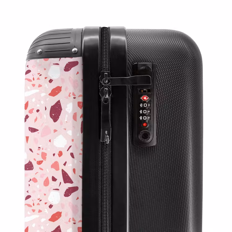 Koffer - Terrazzo patroon roze — 5