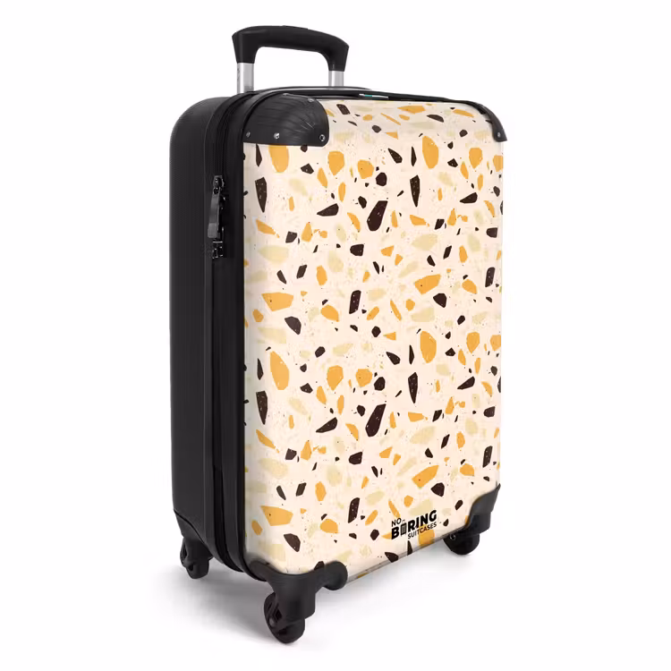 Koffer - Terrazzo patroon geel — 2