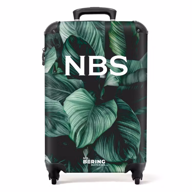 Suitcase - Jungle leaves — 1