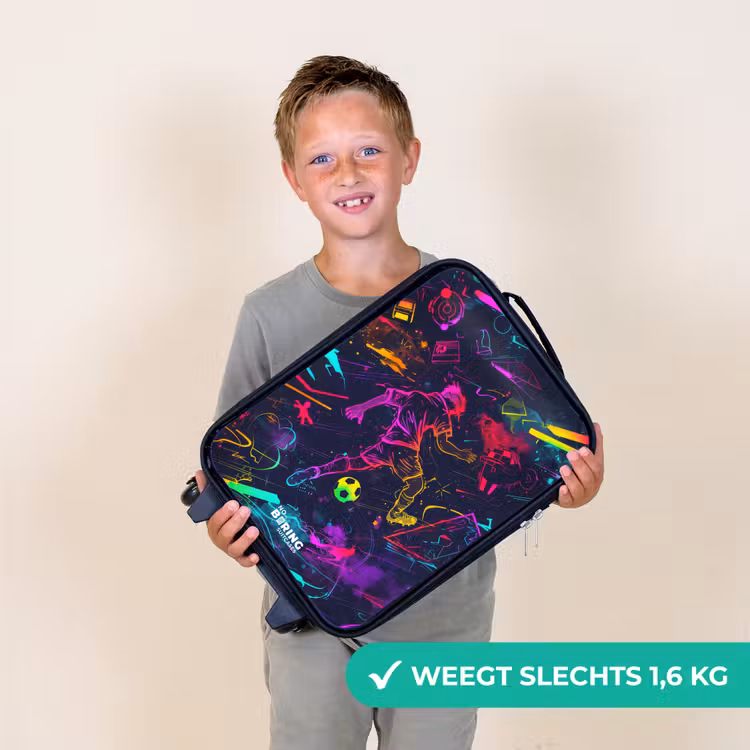 Kinderkoffer - Straatvoetbal in ruimtekleuren — 2