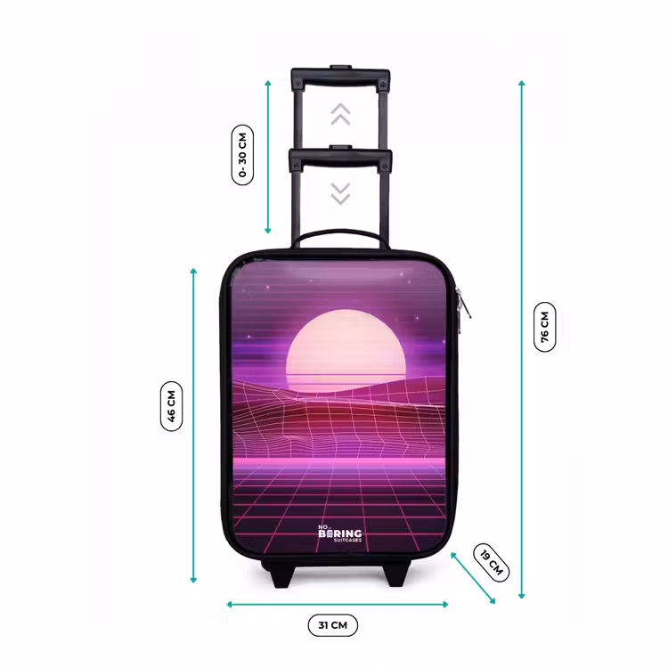 Kinderkoffer - Rasterlandschap met zon — 6