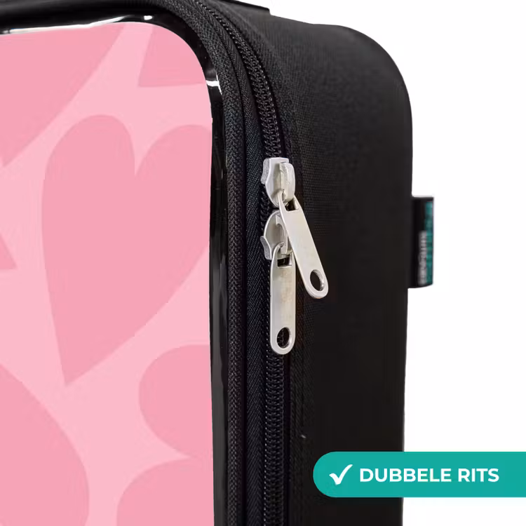 Kinderkoffer - Roze hartjes patroon — 5