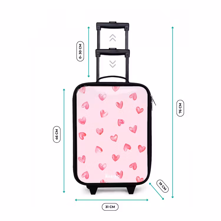 Kinderkoffer - Roze hartjes — 6