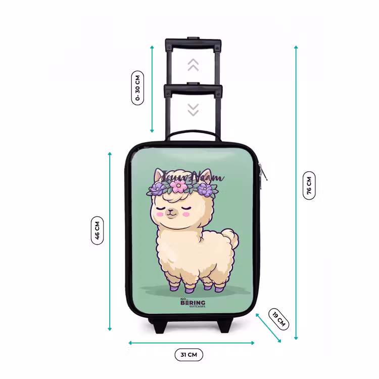 Kinderkoffer - Kawai - Alpaca - Groen — 6
