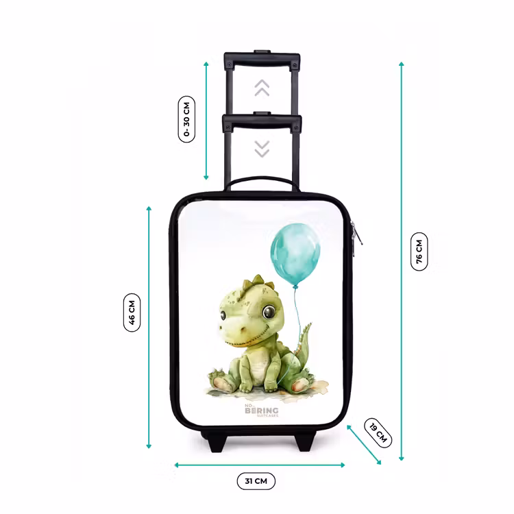 Kinderkoffer - Dino met blauwe ballon — 6