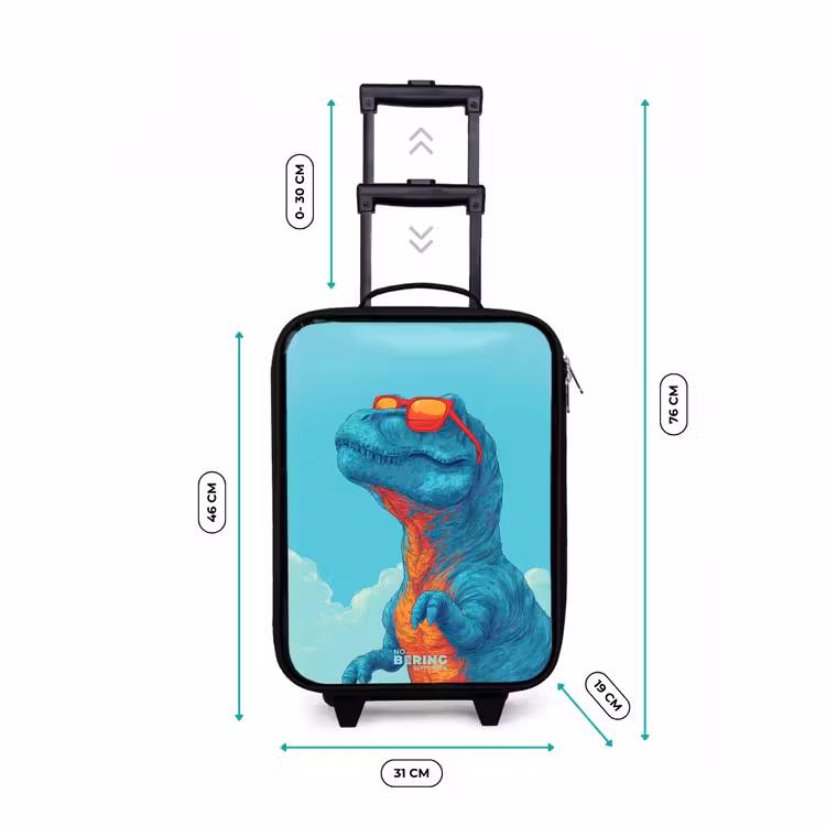Kinderkoffer - Dino met zonnebril — 6