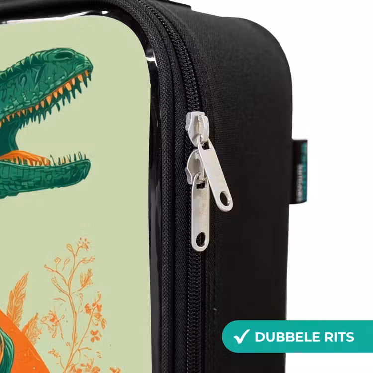 Kinderkoffer - Groene dino tussen varens — 5