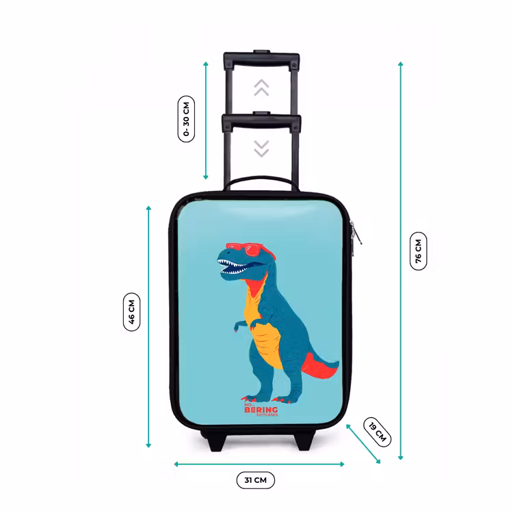 Kinderkoffer - Coole T. rex met zonnebril — 6
