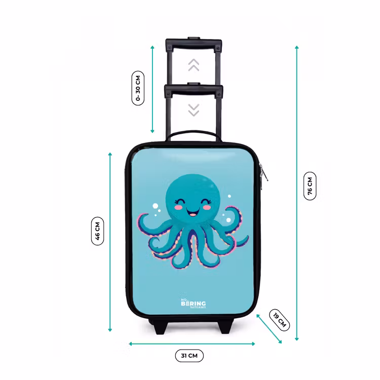 Kinderkoffer - Octopus - Water - Blauw — 6