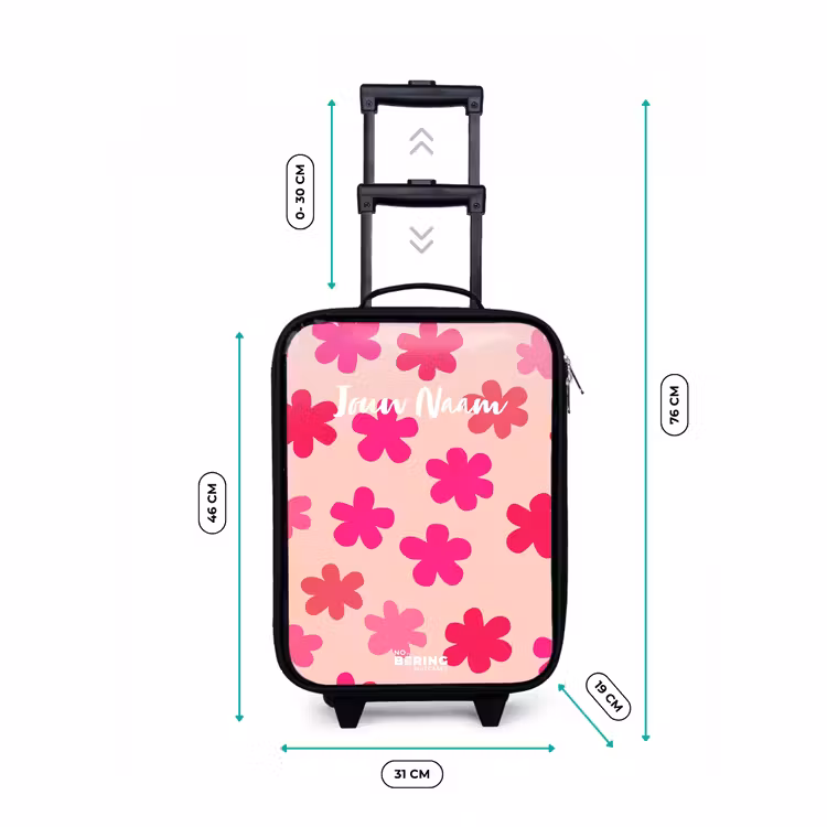 Kinderkoffer - Roze bloemen — 6