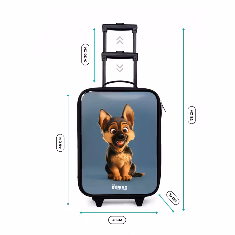 Kinderkoffer - Portret van een herdershond puppy — 4