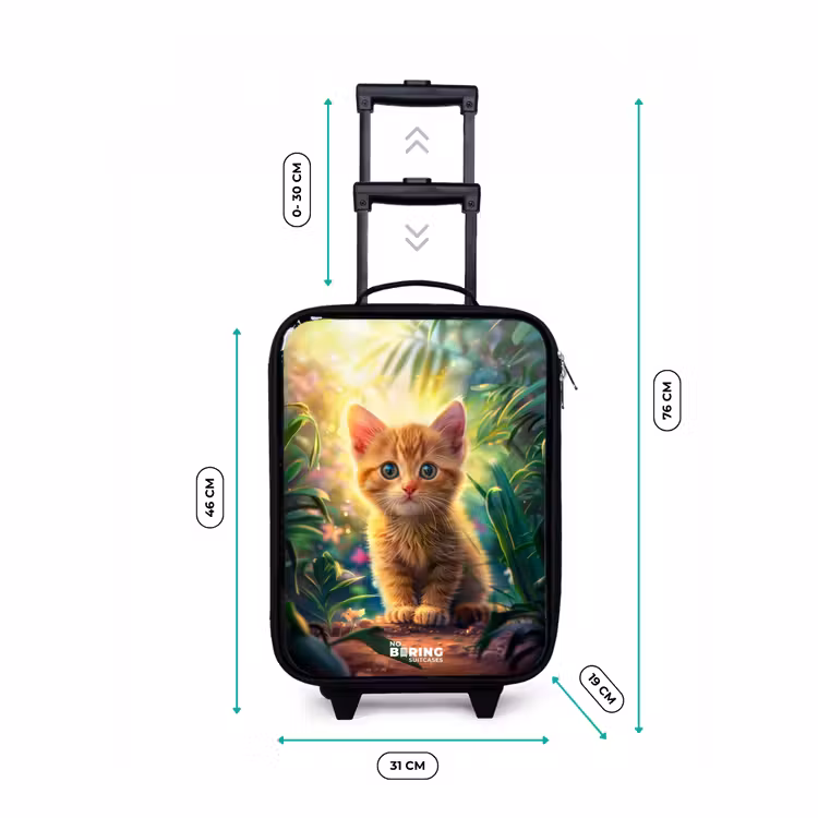 Kinderkoffer - Rode kitte in de groene natuur — 4