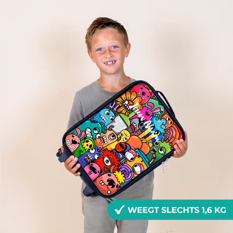 Kinderkoffer - Knallende gekleurde monsters — 2