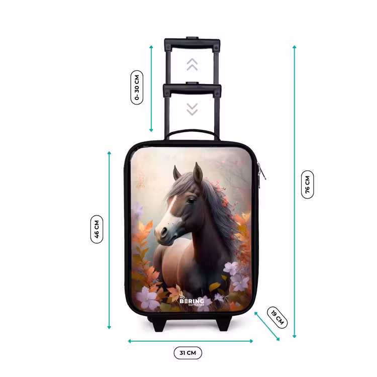 Kinderkoffer - Bruin paard in de herfst — 6