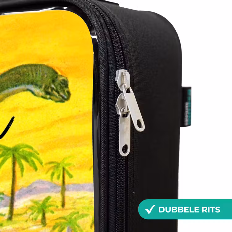 Kinderkoffer met naam - Zwart - Dinosaurus in Dinosaurusland — 5