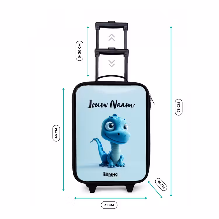 Kinderkoffer met naam - Zwart - Blije Bronto — 6