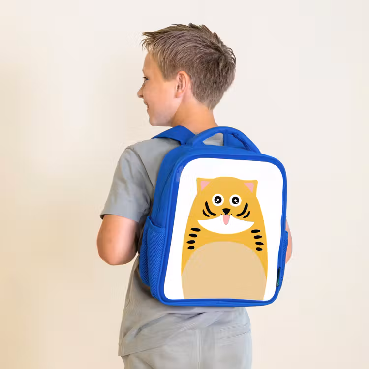 Kinderrugzak - Blauw - Dierenportret - kat - kinderen — 3