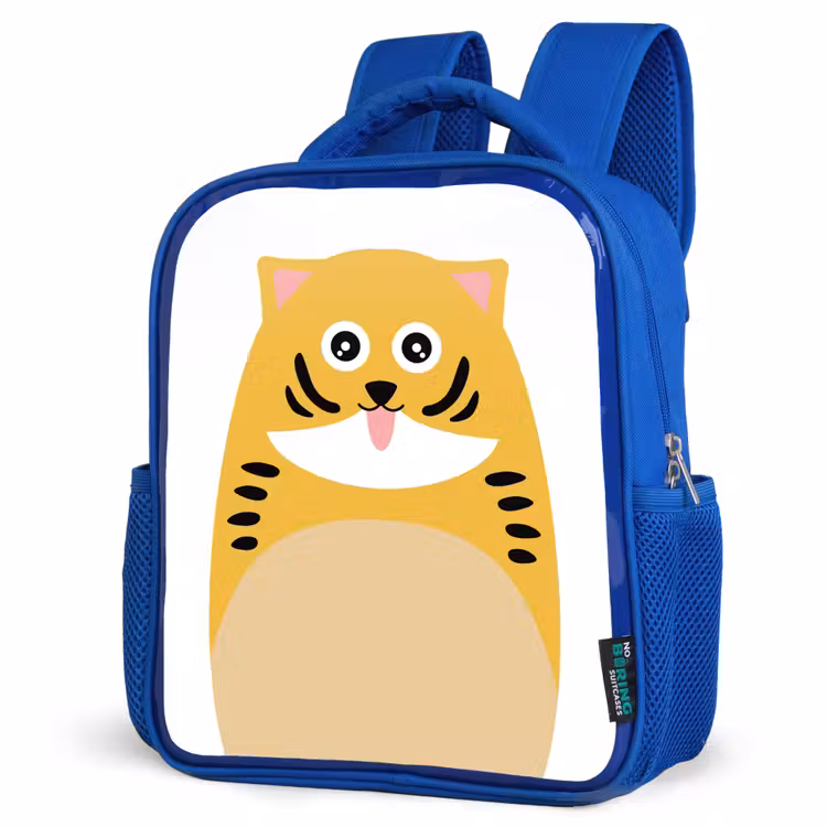 Kinderrugzak - Blauw - Dierenportret - kat - kinderen — 9