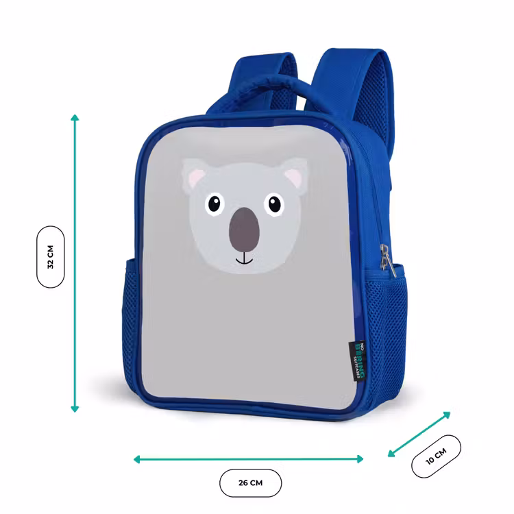 Kinderrugzak - Blauw - Dierenportret - Koala - grijs — 6