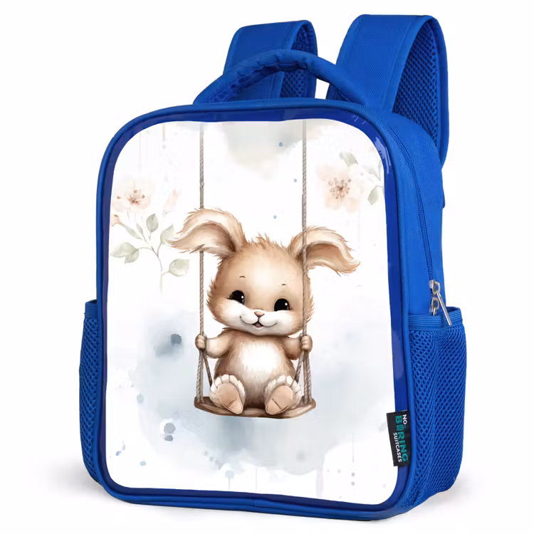 Kinderrugzak - Blauw - Konijn - Baby dier - Kinderen — 9