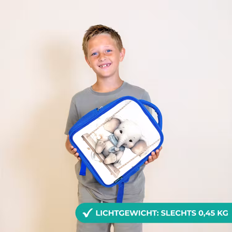 Kinderrugzak - Blauw - Olifant - Dier - Kinderen — 2