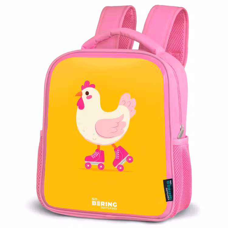 Kinderrugzak - Roze - Kip - Rolschaatsen - Geel — 6