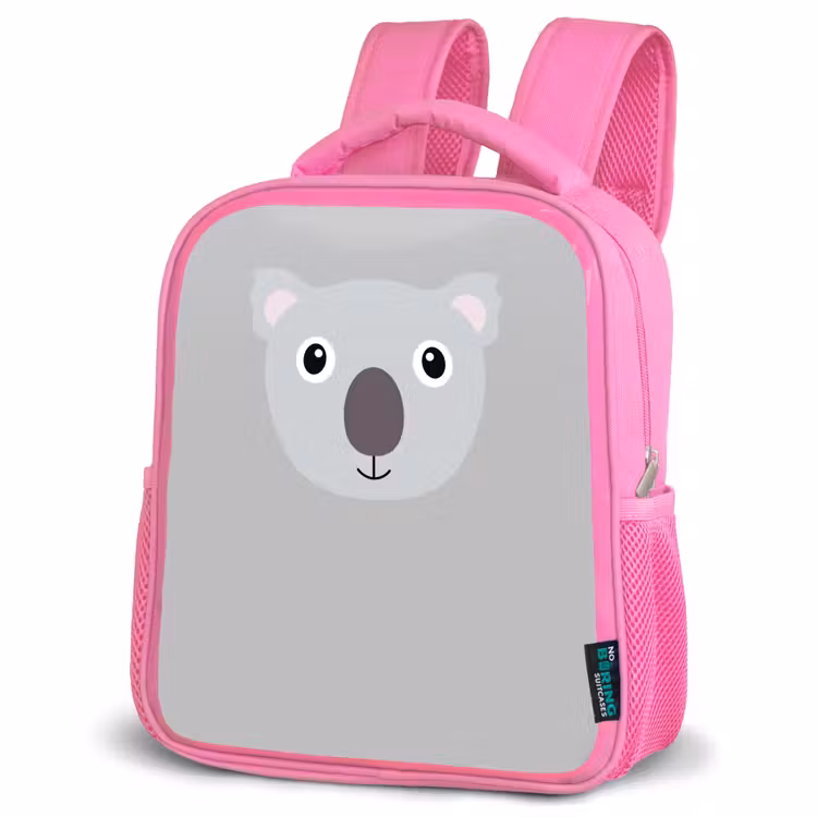 Kinderrugzak - Roze - Dierenportret - Koala - grijs — 6