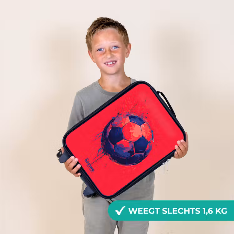 Kinderkoffer - Voetbal - Verf - Blauw - Rood — 2