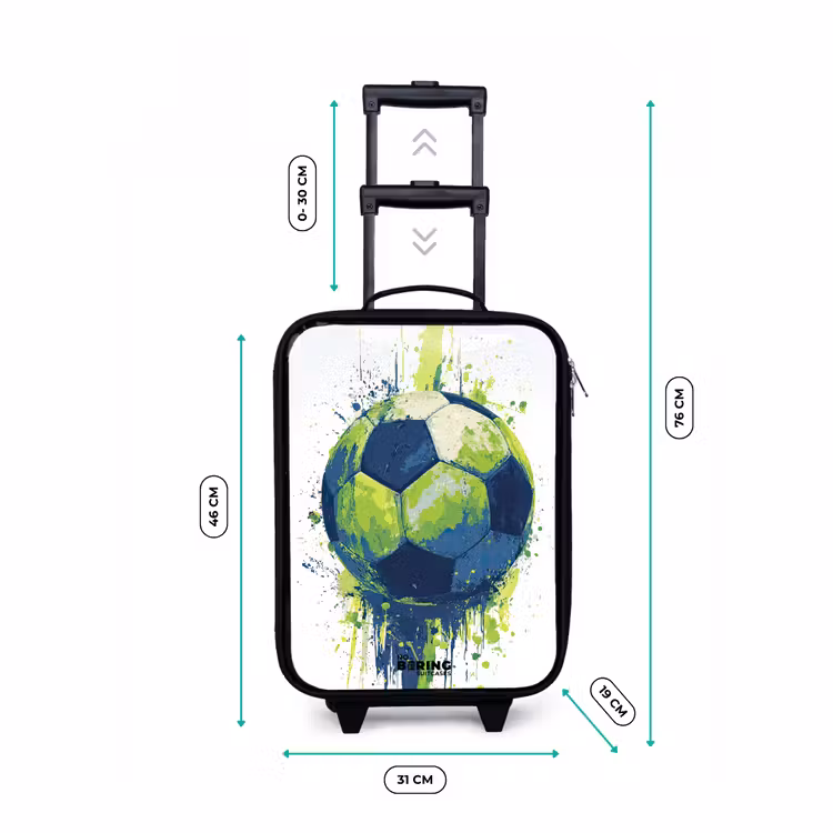 Kinderkoffer - Voetbal - Verf - Groen - Blauw — 6